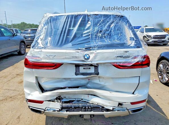 5UXCW2C07M9E24720 2021 BMW X7 White Հետևի տեսք