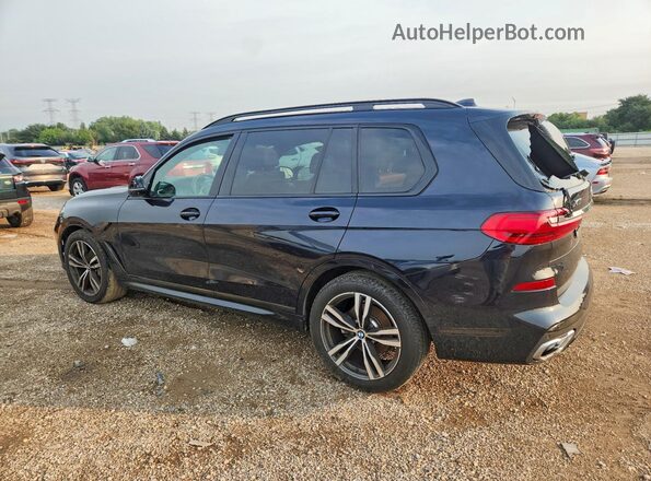 5UXCW2C07M9E64988 2021 BMW X7 Black Հետևի ձախ