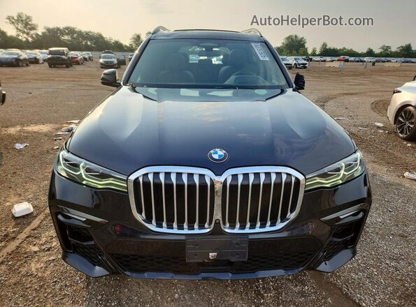 5UXCW2C07M9E64988 2021 BMW X7 Black Դիմացի տեսք