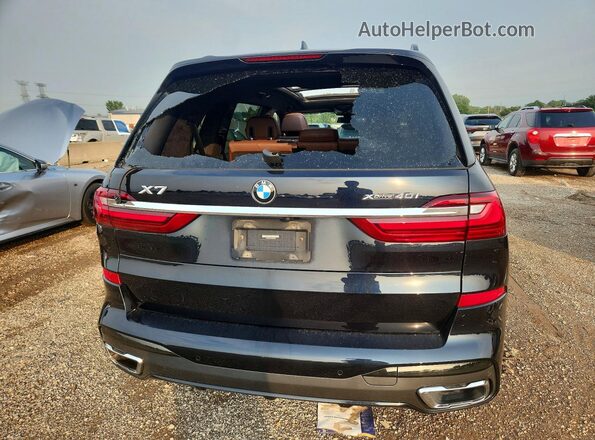 5UXCW2C07M9E64988 2021 BMW X7 Black Հետևի տեսք