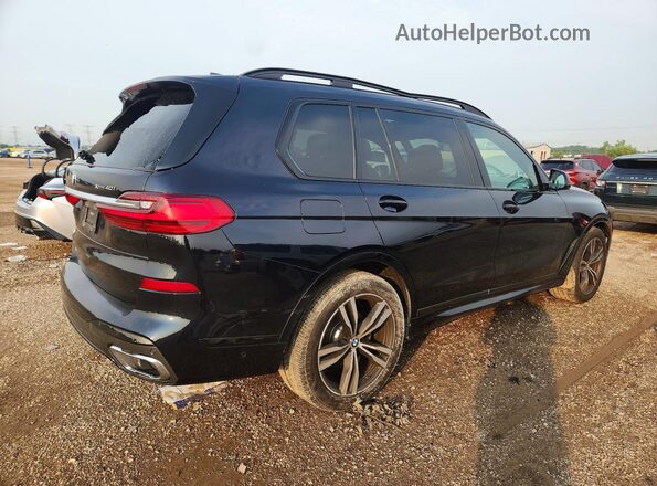 5UXCW2C07M9E64988 2021 BMW X7 Black Հետևի աջ
