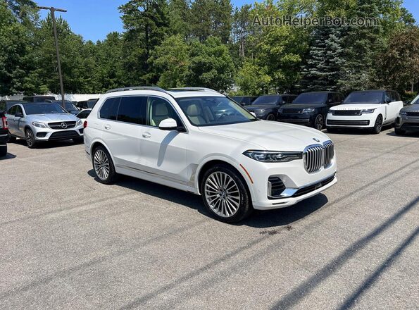 5UXCW2C07N9N12908 2022 BMW X7 White უკანა მარცხენა