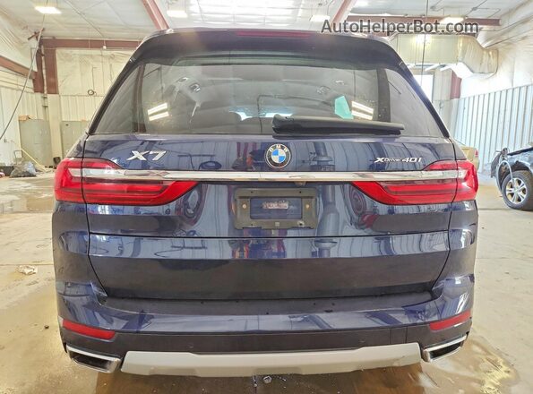 5UXCW2C08N9L24785 2022 BMW X7 Blue Rear view