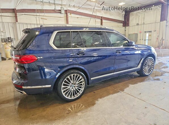5UXCW2C08N9L24785 2022 BMW X7 Blue Rear right
