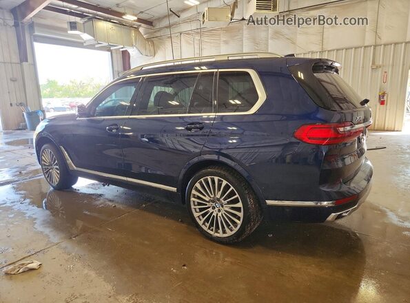 5UXCW2C08N9L24785 2022 BMW X7 Blue Rear left