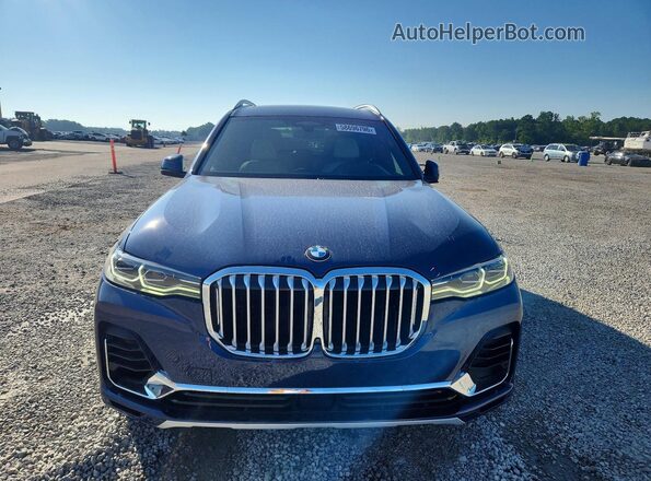 5UXCW2C09M9H86421 2021 BMW X7 Blue Widok z przodu