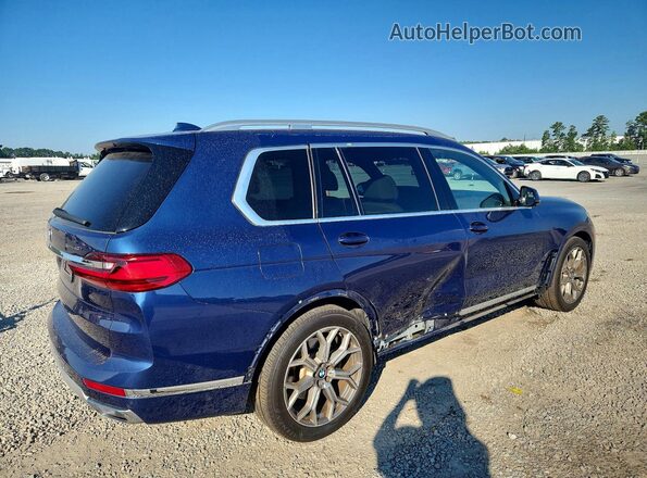 5UXCW2C09M9H86421 2021 BMW X7 Blue Tył prawy