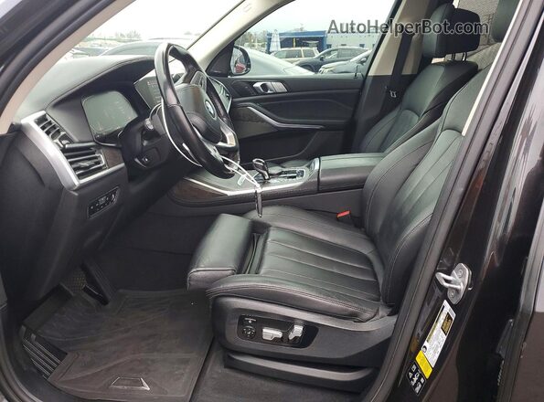 5UXCW2C51KL089916 2019 BMW X7 Black Вид салону спереду
