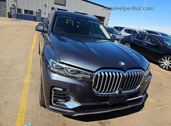 5UXCW2C52KLB43713 2019 BMW X7 Gray 