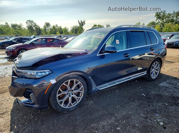 5UXCW2C55KL089580 2019 BMW X7 Gray Trasero izquierdo