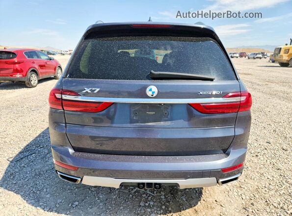 5UXCX4C53KLS35998 2019 BMW X7 Gray Вид ззаду