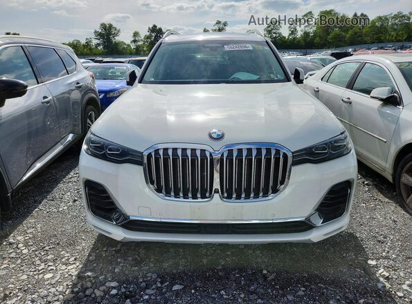 5UXCX4C53KLS36228 2019 BMW X7 White Widok z przodu