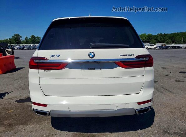 5UXCX4C53KLS36228 2019 BMW X7 White Widok z tyłu