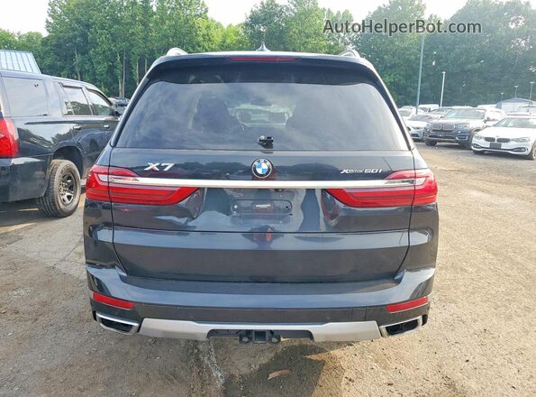 5UXCX4C57KLB40346 2019 BMW X7 Black Вид ззаду