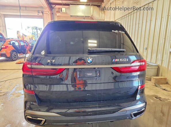 5UXCX6C01L9B33388 2020 BMW X7 Black უკანა ხედი