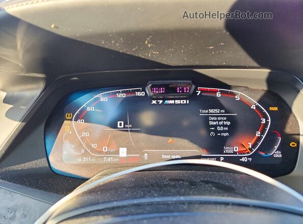 5UXCX6C09M9E15859 2021 BMW X7 Серый Вид щитка приборов