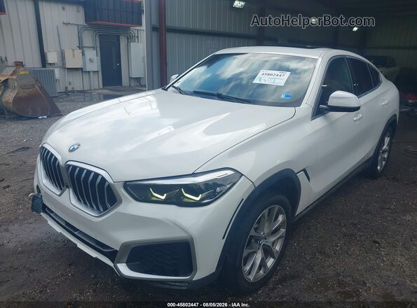 5UXCY4C01M9H36165 2021 BMW X6 White Передня ліва чверть