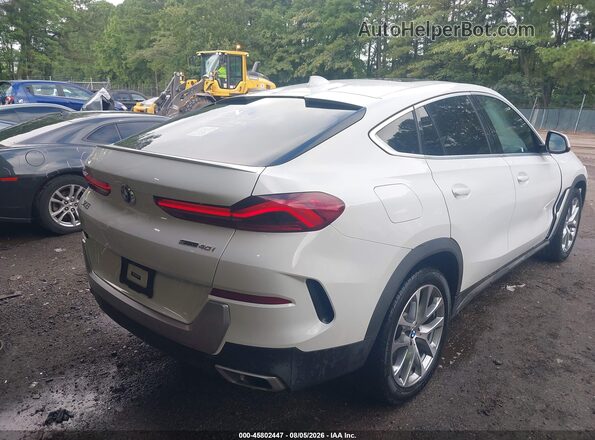 5UXCY4C01M9H36165 2021 BMW X6 White Задня права чверть