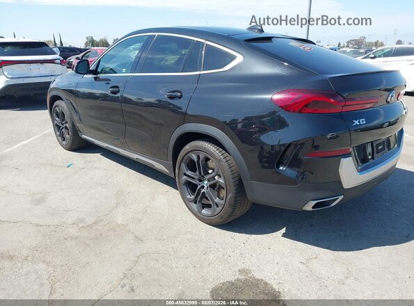 5UXCY4C0XL9C43258 2020 BMW X6 Черный Задняя левая четверть