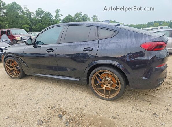 5UXCY6C00L9D11823 2020 BMW X6 Blue უკანა მარცხენა