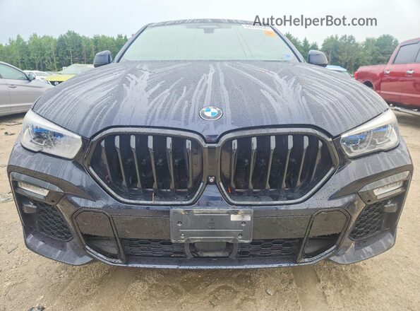 5UXCY6C00L9D11823 2020 BMW X6 Blue წინა ხედი