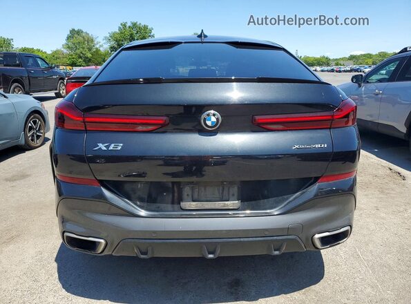 5UXCY6C01L9D04637 2020 BMW X6 Black Vista trasera