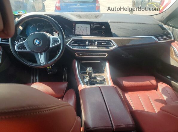 5UXCY6C01L9D04637 2020 BMW X6 Black Vista del salpicadero