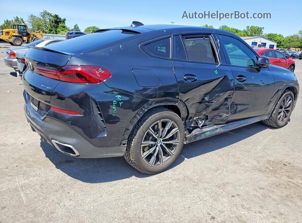 5UXCY6C01L9D04637 2020 BMW X6 Black Trasero derecho
