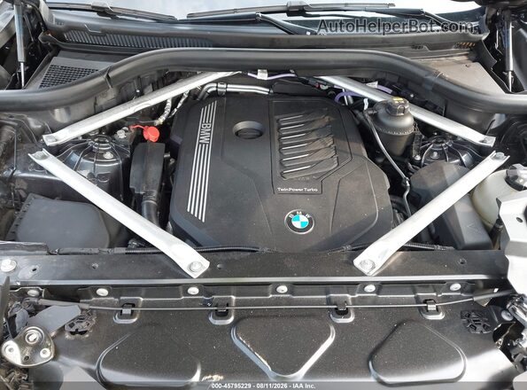 5UXCY6C01N9M56837 2022 BMW X6 Black Вид ззаду