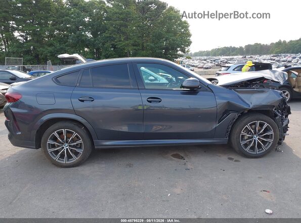 5UXCY6C01N9M56837 2022 BMW X6 Black Вид задньої частини салону