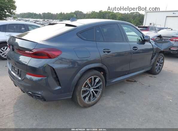 5UXCY6C01N9M56837 2022 BMW X6 Black Задня права чверть