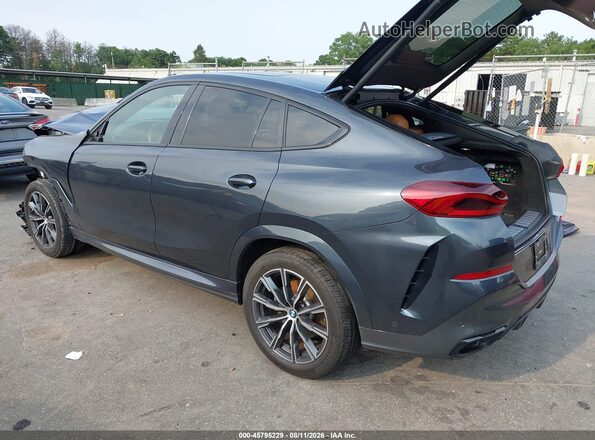 5UXCY6C01N9M56837 2022 BMW X6 Black Задня ліва чверть