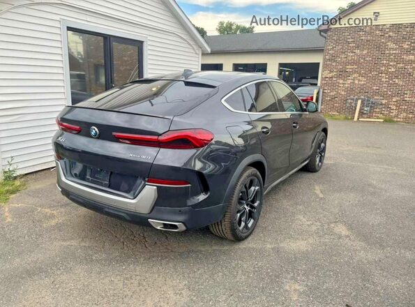 5UXCY6C01P9N50333 2023 BMW X6 Black Передня права чверть