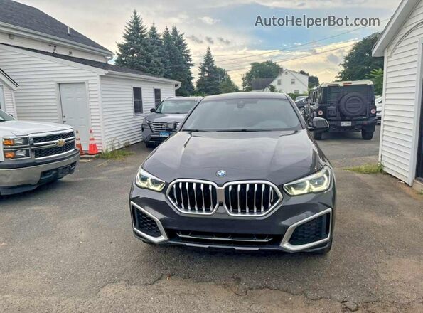 5UXCY6C01P9N50333 2023 BMW X6 Black Вид ззаду