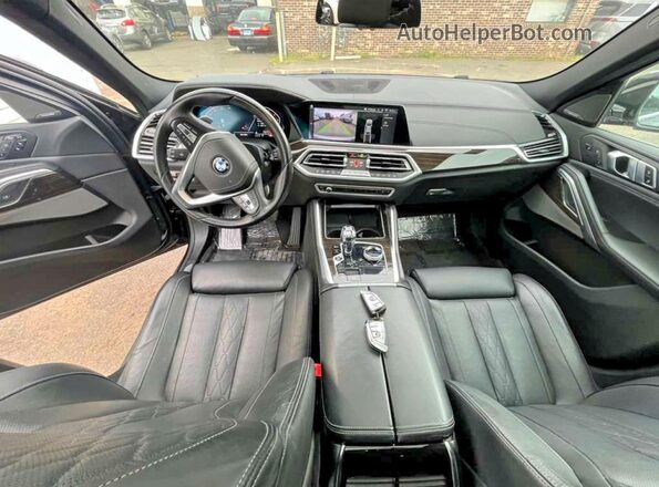 5UXCY6C01P9N50333 2023 BMW X6 Black Вид наклейки з VIN-кодом