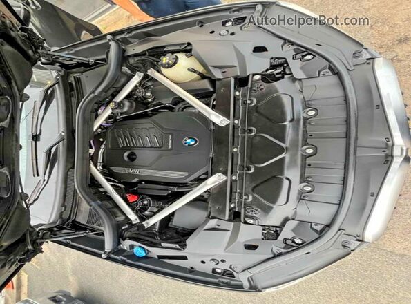 5UXCY6C01P9N50333 2023 BMW X6 Black Вид підкапотного простору