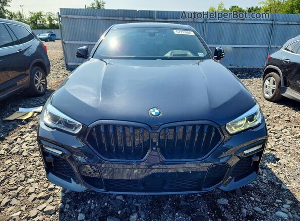 5UXCY6C02M9E83434 2021 BMW X6 Black Front view