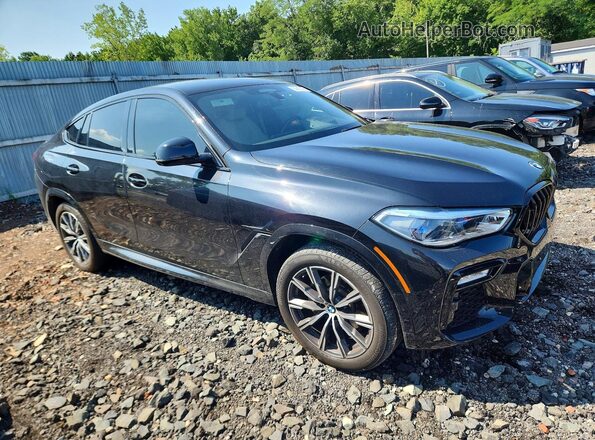 5UXCY6C02M9E83434 2021 BMW X6 Black Front right