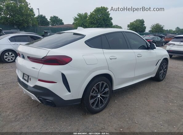 5UXCY6C03N9J65871 2022 BMW X6 White Trasero derecho