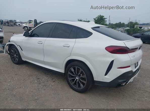 5UXCY6C03N9J65871 2022 BMW X6 White Trasero izquierdo