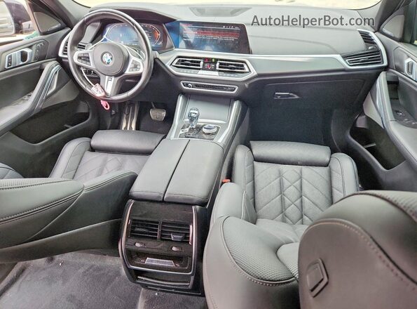 5UXCY6C03P9N92258 2023 BMW X6 Black Вид панелі приладів