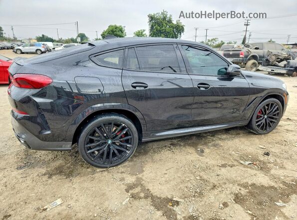 5UXCY6C03P9N92258 2023 BMW X6 Black Задня права чверть