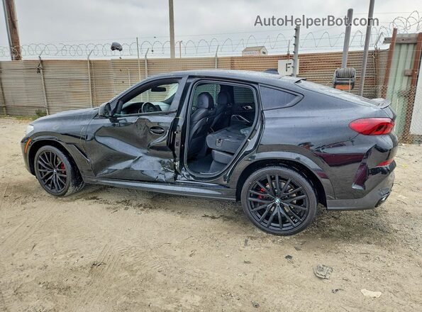 5UXCY6C03P9N92258 2023 BMW X6 Black Задня ліва чверть