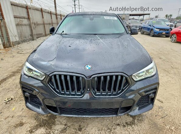 5UXCY6C03P9N92258 2023 BMW X6 Black Вид спереду