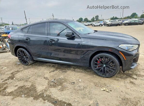 5UXCY6C03P9N92258 2023 BMW X6 Black Передня права чверть
