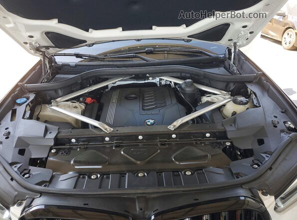 5UXCY6C05L9B56931 2020 BMW X6 White Շարժիչի բաժամունքի տեսք