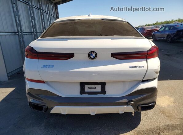 5UXCY6C05L9B56931 2020 BMW X6 White Հետևի տեսք