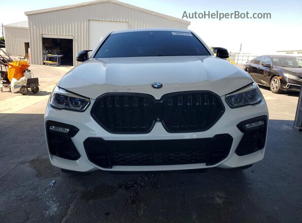 5UXCY6C05L9B56931 2020 BMW X6 White Դիմացի տեսք