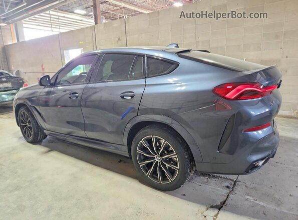 5UXCY6C06M9F13907 2021 BMW X6 Black Rear left