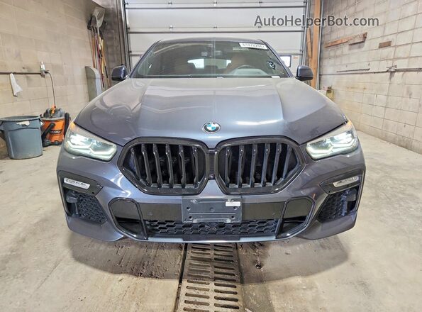 5UXCY6C06M9F13907 2021 BMW X6 Black Front view